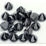 Come 2 Buy - Approx 100PCS 10MM GUNMETAL Acrylic Bullet Spike Cone Studs  Beads  Sew on  Glue on  Stick on  DIY Garments  Bags   Shoes Embellishment