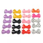 20pcs Mixed Color Nail Art Tips Design 3D Acrylic UV Gel Bow Tie DIY Decoration