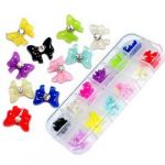 3D Nail Art Decoration-12 Mix Color 60pcs Rhinestone Bow Tie/Butterfly Design With Storage Case 3D Nail Art Decoration-12 Mix Color 60pcs Rhinestone Bow Tie/Butterfly Design With Storage Case