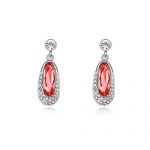Blingery Jewelry Earring Plainum Plated Alloy One Pair Earring Austria Crystal Elegant Jewelry Earring High Quality Guarantee