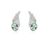 Blingery One Pair Earring Austria Crystal Jewelry Earrings For Girls Elegant Style Wing Shape High Qualitiy Quarantee