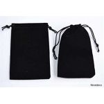 Nicedeco Functional 4  6    1015CM 100 Pieces Wholesale Lot BLACK Velvet Cloth Jewelry Pouches   Drawstring Bags great for holding accessories  ornament cable beads chains stones.
