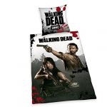 Walking Dead Bed Linen Reversible Motif Rick and Dixon from the Horror TV Show 2 Piece 80x80/135x200cm