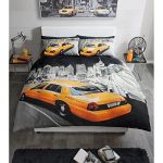 Unique Modern New York Taxi Design Duvet Set Pillow Case Bedding Set Quilt Cover All Sizes Single Double King (Double)