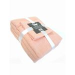 Towel Bale 6 piece (2 face, 2 hand, 2 bath) 450gsm 100% Cotton - Peach