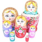 New Toy Trad Matryoshka gifts 7pcs Babushka Russian Nesting Wishing Doll