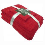 Towel Bale 6 piece (2 face, 2 hand, 2 bath) 450gsm 100% Cotton - Dark Red