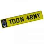 Newcastle United FC. Metal Number Plate Sign