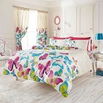 RAYYAN LINEN'S FASHION BUTTERFLY MULTI DOUBLE SIZE DUVET QUILT COVER BEDDING SET WITH 2 PILLOWCASES (PREMIUM QUALITY)