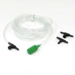 5 in 1 Plastic Black Airline Tube Connectors Airstones for Fish Tank