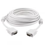 10m crt lcd computer 15 pin vga male to male cable - white