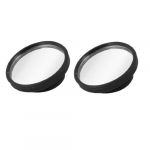 Pair Car Adjustable Convex Round Rear View Blind Spot Mirror Black Pair Car Adjustable Convex Round Rear View Blind Spot Mirror Black