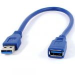 Blue USB 3.0 Female to Male F/M Type A Plug Extension Cable 30cm