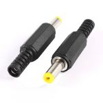 2 Pcs 4.8mmx1.7mm Male Plug to DC Power Cable Connecting Adapter