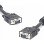 Black 1.8 meter super VGA male to VGA male cable for TV computer monitor