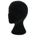  Female Styrofoam Foam Mannequin Manikin Head Model Wigs Glasses Display Stand Black