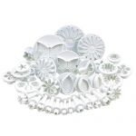 10 SETS (30 PCS) PLUNGER CUTTERS SUGARCRAFT CAKE DECORATING NEW (Heart, Veined butterfly, star, Daisy, veined rose leaf ,Carnation, Blossom, flower, Sunflower , other)