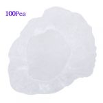  100Pcs Disposable Clear Shower Hair Caps for Spa Salon