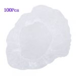 100Pcs Disposable Clear Shower Hair Caps for Spa Salon 100Pcs Disposable Clear Shower Hair Caps for Spa Salon