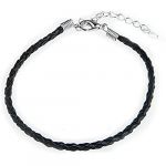 10 X Black Leather Bracelet Cord Fits Charm Beads 0.12 HOT 10 X Black Leather Bracelet Cord Fits Charm Beads 0.12 HOT
