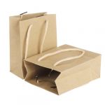  10pcs paper gift jewelry party bag food carrier bags - brown
