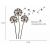 Removable Wall Sticker Dandelion in the Wind Wall Papers TV Background Third-generation Glass Wall Sticker Transparent Sticker