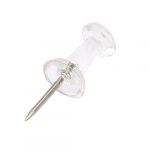  200 x Clear Push Pins Transparent Plastic