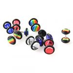 10 Plastic Fake Ear Stretcher Studs Plugs Piercing Earrings 10mm HOT 10 Plastic Fake Ear Stretcher Studs Plugs Piercing Earrings 10mm HOT