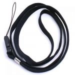  16 inch neck strap/cord lanyard for mp3 mp4 cell phone camera usb flash drive id card--black