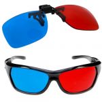 Red Cyan Blue Clip-on 3D Glasses 3 D Dimensional Anagly BuyinCoins