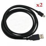  2x 6ft USB Charger Cable Cord For Sony PS3 Controller