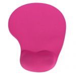  Silicone Mouse Pad Mat With Foam Rest Wrist Support For PC Laptop 1pcs(Deep Pink)