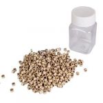 500 PCS Silicone Micro Links Rings Lined Beads for Hair Extensions Tool Beige