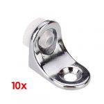  10pcs Glass Shelf Right Angle Fixing Clip Bracket with Suction Cup