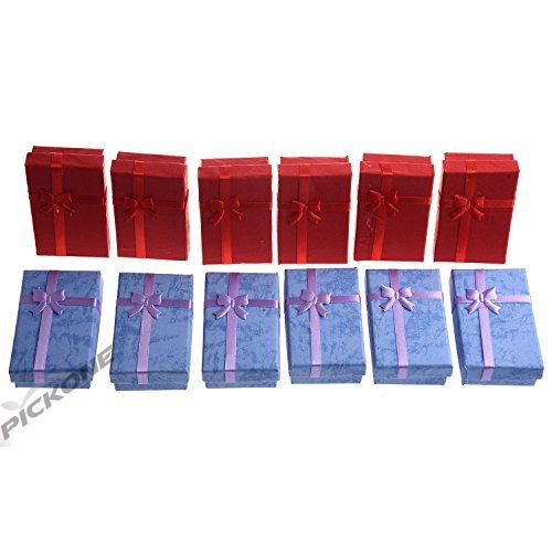  12 x Luxury Gift Boxes Box for Pendant Bracelet Earring Necklace Ring Dimension:5x8x2.5cm
