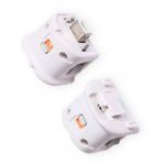 2x Motion Plus Adapter Sensor fr Nintendo Wii Remote Controller White 2x Motion Plus Adapter Sensor fr Nintendo Wii Remote Controller White