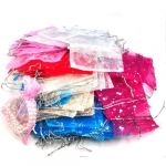  100 Mixed Organza Wedding Favor Gift Bags Jewellery Pouch 13cm X 10cm