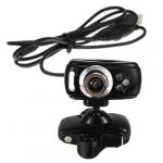  USB 80M HD Webcam Web Cam Camera W Microphone 3 LED for PC Laptop Desktop Skype