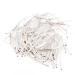  100 Silver Plated Metal Curved Tube Spacer Bead Finding HOT