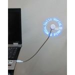  USB Powered Desktop LED Programmable Message Fan