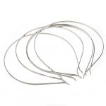  5 Silver Tone Alice Hair Band Headband Tiara Base 0.12 HOT