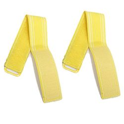  2X Bike Bicycle Hi Viz Reflective Bands Trousers Pant Clips Strap Bind Ankle Safety - Yellow