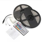  Waterproof 2x5M 10M 3528 SMD 600 LED RGB Light Lamp Flexible Strip Ribbon +44 Key Colours IR Controller. Ideal For Gardens, Homes, Kitchen, Under Cabinet, Aquariums, Cars, Bar, Moon, DIY Party Decoration Lighting
