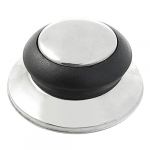  Home 58mm Diameter Plastic Handle Silver Tone Base Pot Lid Knob