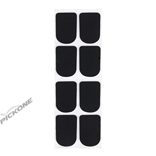  8pcs Clarinet/Soprano Saxophone Sax Mouthpiece Patches Pads Cushions Black---0.8mm