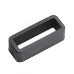 Black Watch Strap Retaining Hoop Loop Rubber Retainer Buckle Holder 22mm