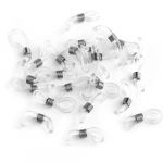  50X Silver Tone Ends for Eyeglasses Chain Holder 20x4mm HOT