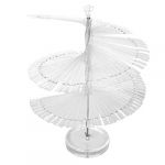 Large Spiral Fan-Shape 120pcs False Nail Tips Sticks Polish Display Stand