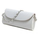  New fashion wallet chain shoulder cross-body bag women clutches Stone pattern leather women wallet-white