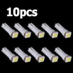  10X Car T5 5050 SMD Dashboard White 1-LED bulbs light lamp 74 37 286 18 27 12v